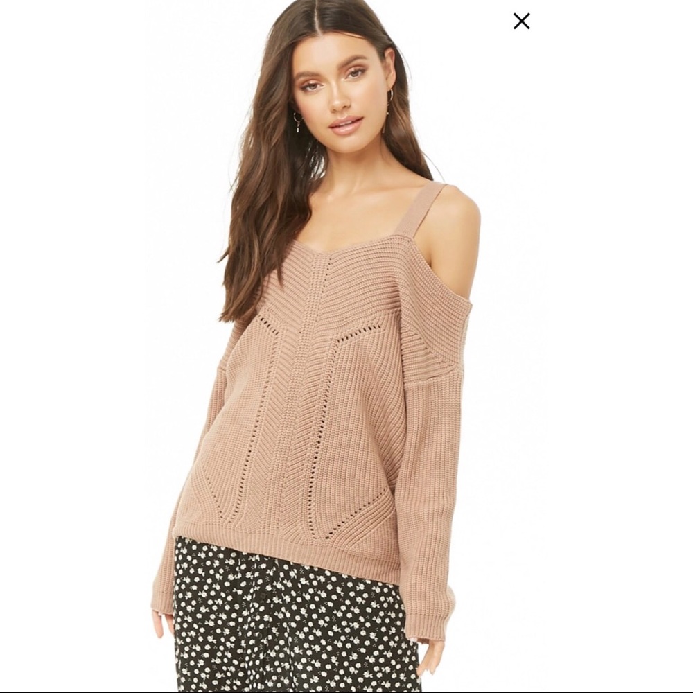 Forever 21 cold shoulder sweater